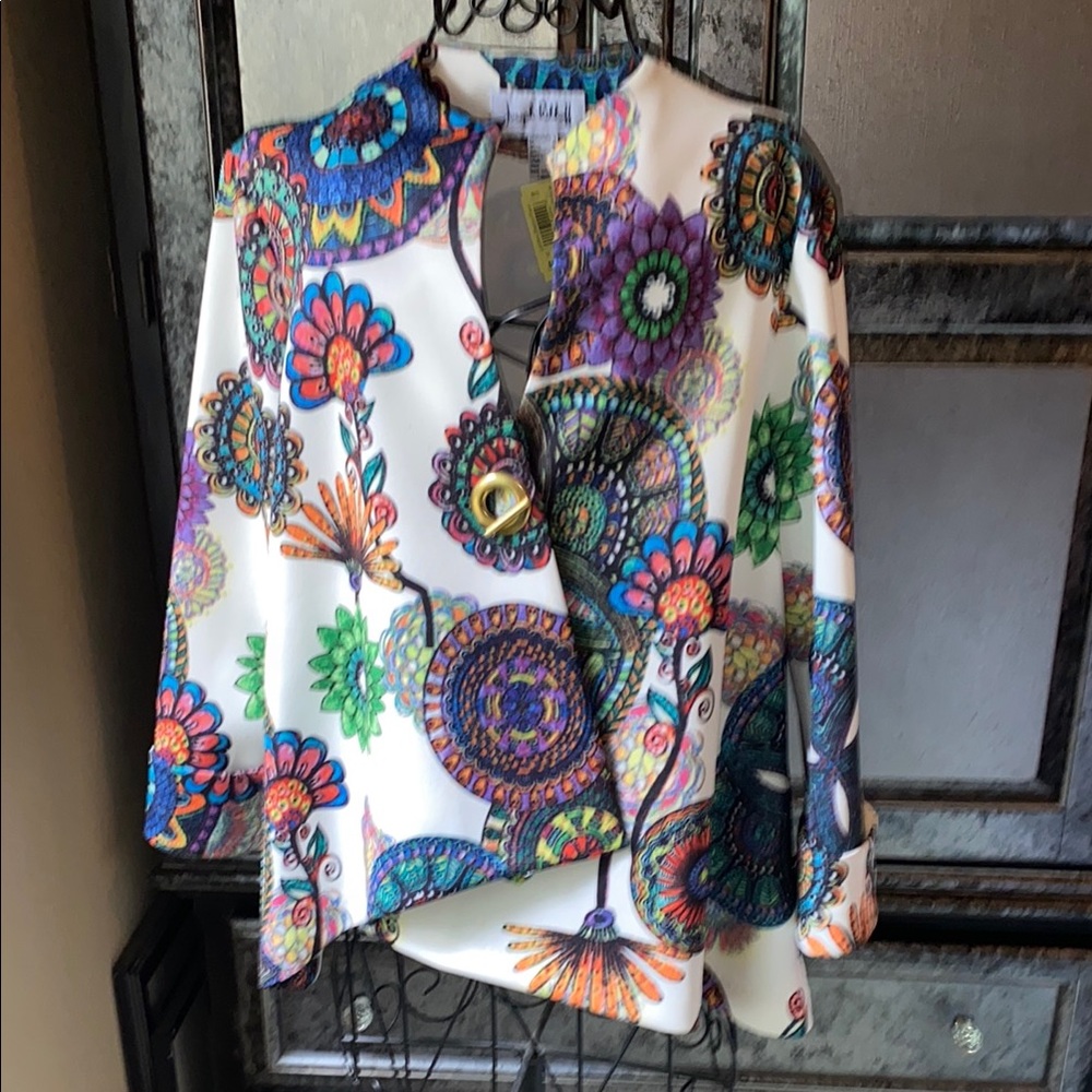 Joseph Ribkoff Colorful Floral Women's Top
